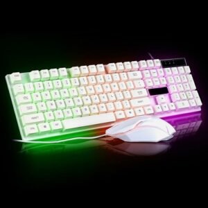 Ninja Dragons White Knight Gaming Keyboard and Mouse