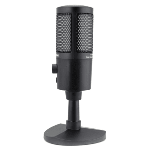 Close‑up of Emerson microphone grille