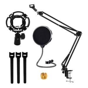 5Core microphone boom arm with shock mount and pop filter