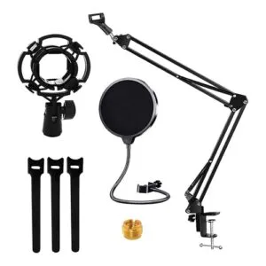 5Core microphone boom arm with shock mount and pop filter