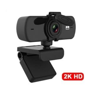 2K full HD webcam with autofocus and built‑in microphone