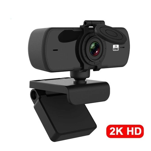 2K full HD webcam with autofocus and built‑in microphone